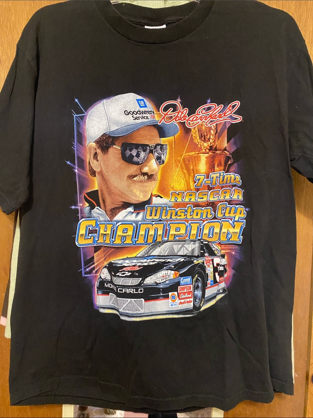 Chase Authentics Black NASCAR Winston Cup Champion Graphic Tee